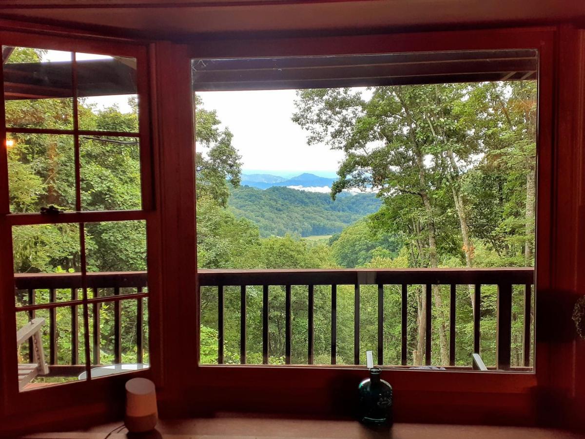 Treetops Cabin Easy To Asheville With Fast Wifi And Great View Swiss Eksteriør billede