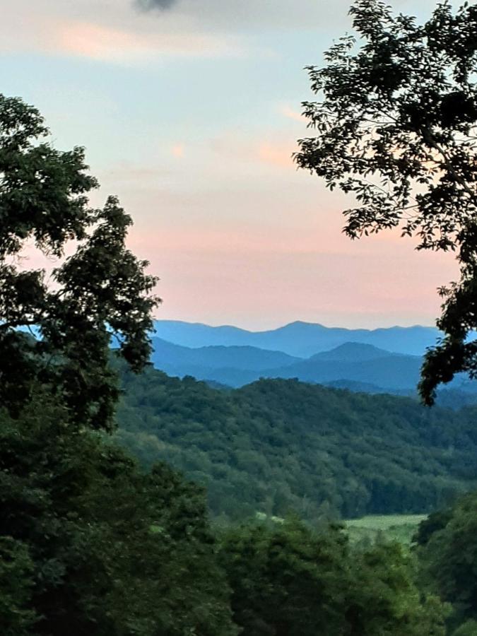 Treetops Cabin Easy To Asheville With Fast Wifi And Great View Swiss Eksteriør billede